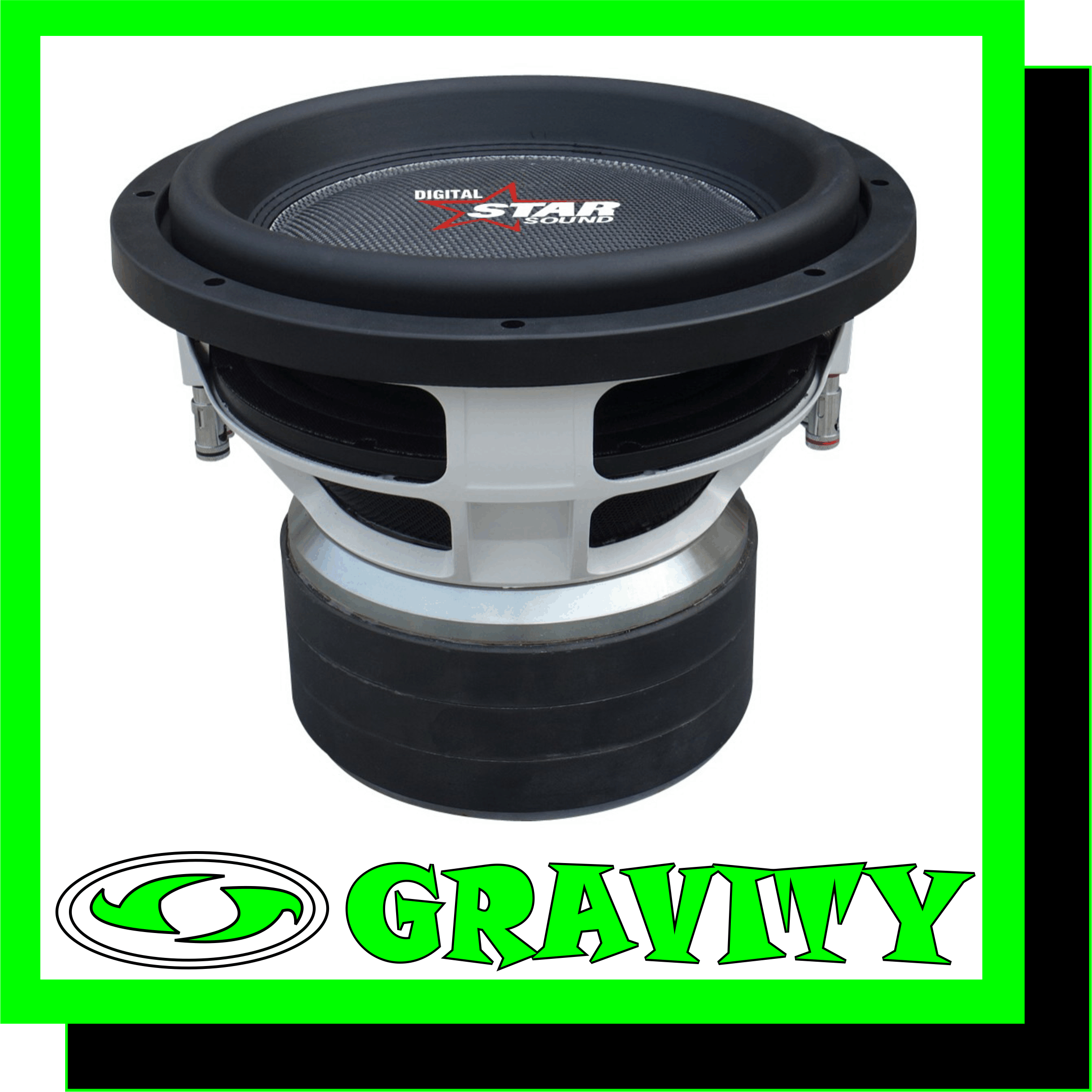 12inch Starsound Zombie  High Perfomance competition Subwoofer -1800 RMS -3000w 12inch DVC -2 ohm DVC GRAVITY AUDIO DURBAN STARSOUND PRODUCTS