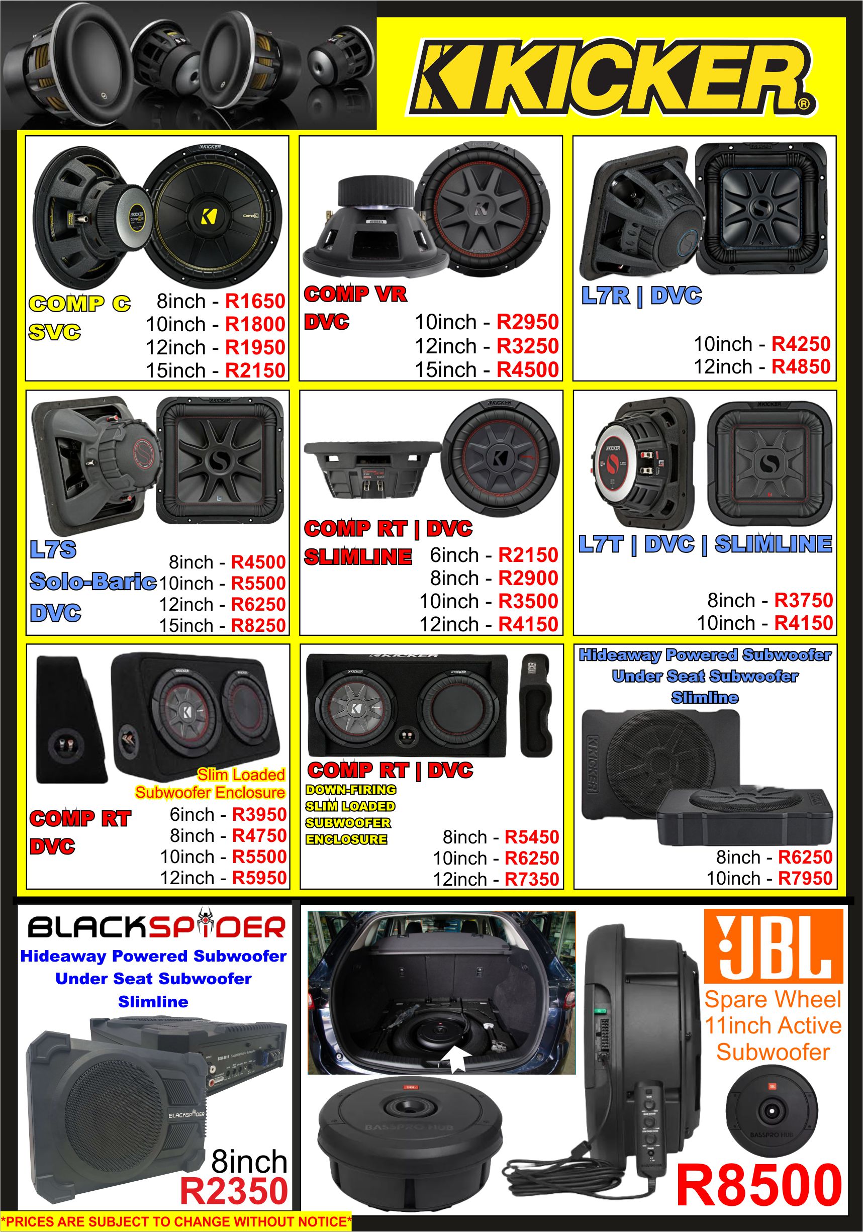 gravity audio spec sub boxes cheapest in durban 0315072463
