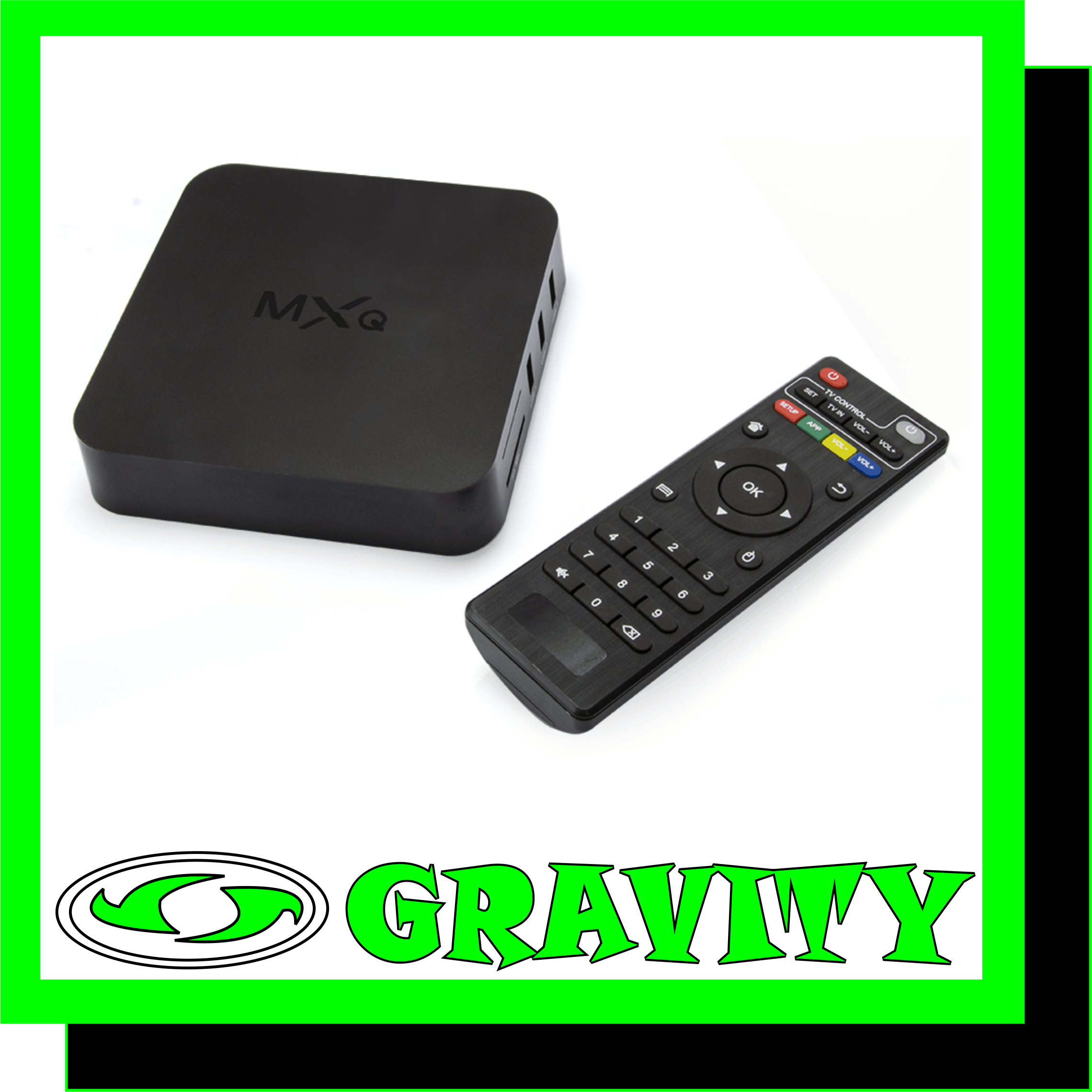 Watch online movies and play your favourite Android games on a big screen with this modern designed TV Box featuring a powerful Quad Core processor, 4K video and Android 5.1.  Software - OS: Android 5.1 - Wi-Fi: 802.11b/g/n, Wi-Fi 2.4GHz - Google TV, Netflix, Skype, KODI, Youtube, Twitter, Facebook, etc - Internet browsing, thousands of android applications, many kinds of games etc.   Hardware - Chipset: Rockchip RK3229 Quad-Core 32bit 4 x Cortex-A7 1.5GHz - GPU: Quad-Core 4 x Mali-400 - Memory: 1GB DDR3  - Flash Memory: 8GB ROM   Video - H.265 HEVC MP-10 at L5.1, up to 4K x 2K at 60fps - H.264 AVC HPat L5.1, up to 4K x 2K at 30fps - H.264 MVC, up to 1080P at 60fps  Multimedia - Audio format: MP3, WAV, etc - Picture format: JPEG, GIF, PNG, BMP, etc - Video format: MP4, MKV, AVI, etc  Ports - HDMI: HDMI 2.0a x 1 port (HDCP 2.2) - USB: USB 2.0 x 4 port - AV: CVBS output x 1 port - Ethernet: 10/100M x 1 port - TF Card: 1 port - Power: DC 5V / 2A x 1 port