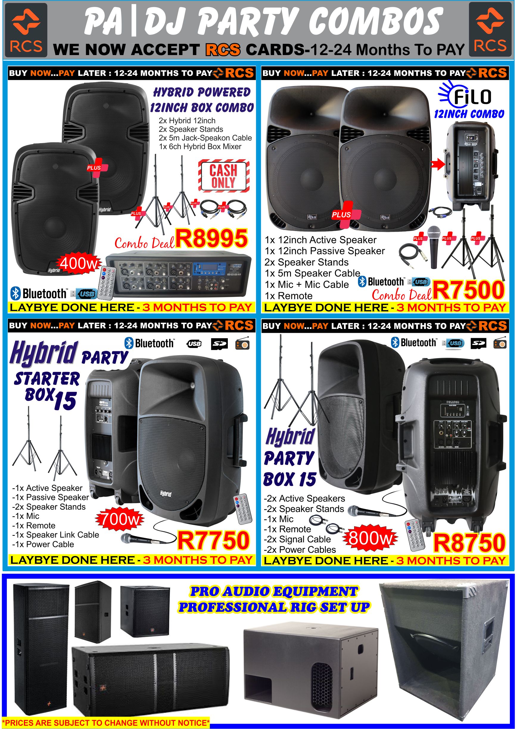 Dj Sound System Packages