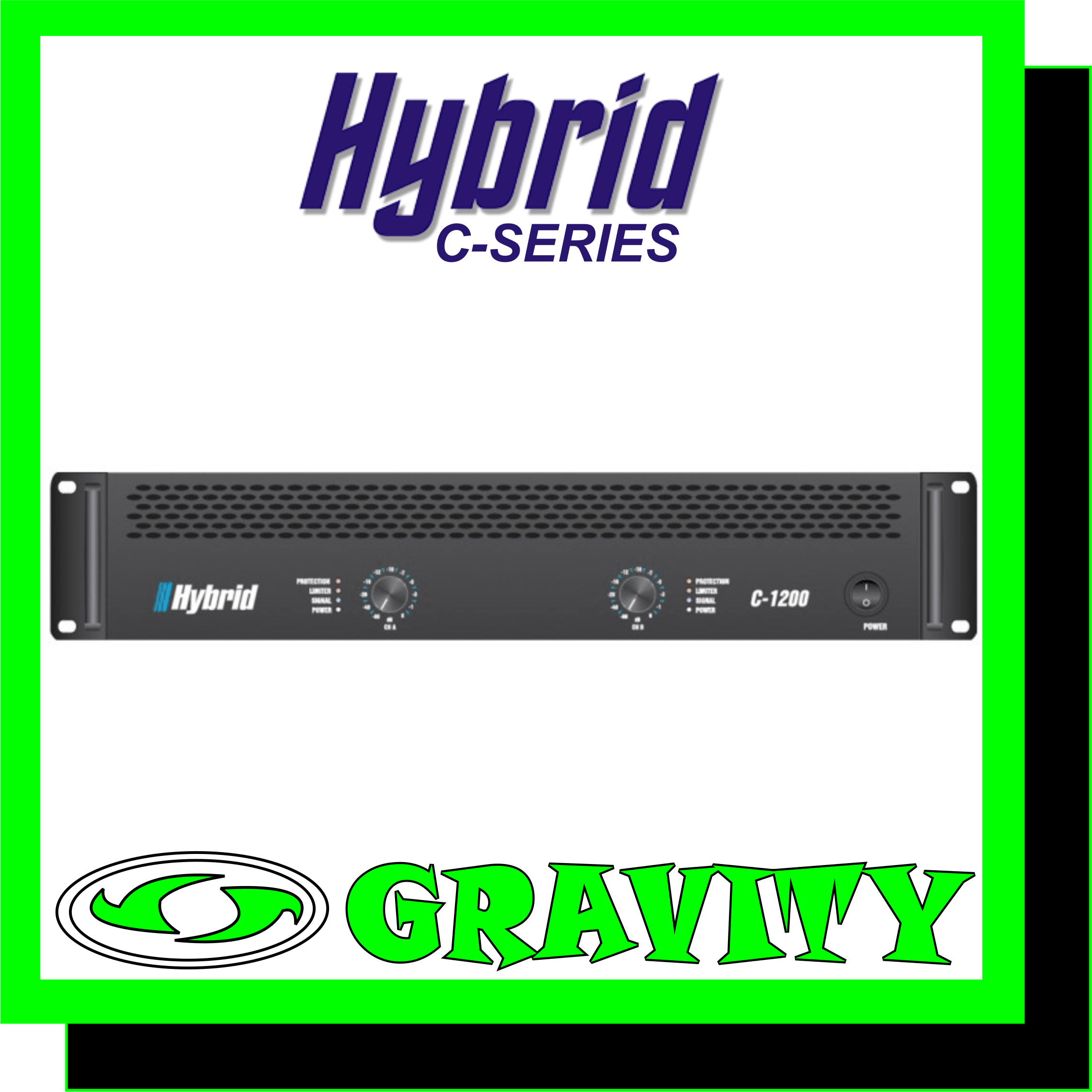 Hybrid C1200MK2 2X600W with X-over  8Ohm Stereo Power . RMS/CH 385W 4Ohm Stereo Power . RMS/CH 600W  8Ohm Bridged Mono Power . RMS 1140W  Frequency Response ( 1W/8O) 20Hz 20KHz +/- 3dB Protection DC Protection . Short Circuit Protection . Thermal Protection . Inrush Current Protection . Soft Start Portection . Input & Overload Protection THD+N (20Hz-20KHz) <0.1% Damping Factor (1KHz @ 8O) >300 Hum & Noise(A weighted . -80dBW) 95dB Input Impedance (Balanced / Unbalanced) 20K Ohm / 10K Ohm Crosstalk (20Hz-20KHz Rated Power 8O) >60dB Cooling 2 x Fans . Dual speed . Front to Rear Airflow  Input Connectors Jack/Female XLR Neutrik Combo + Male XLR Neutrik Output Connectors 3x Neutrik Speakon Dimensions (WxHxD) mm 483 x 88 x 430 Weight Kg 17.5