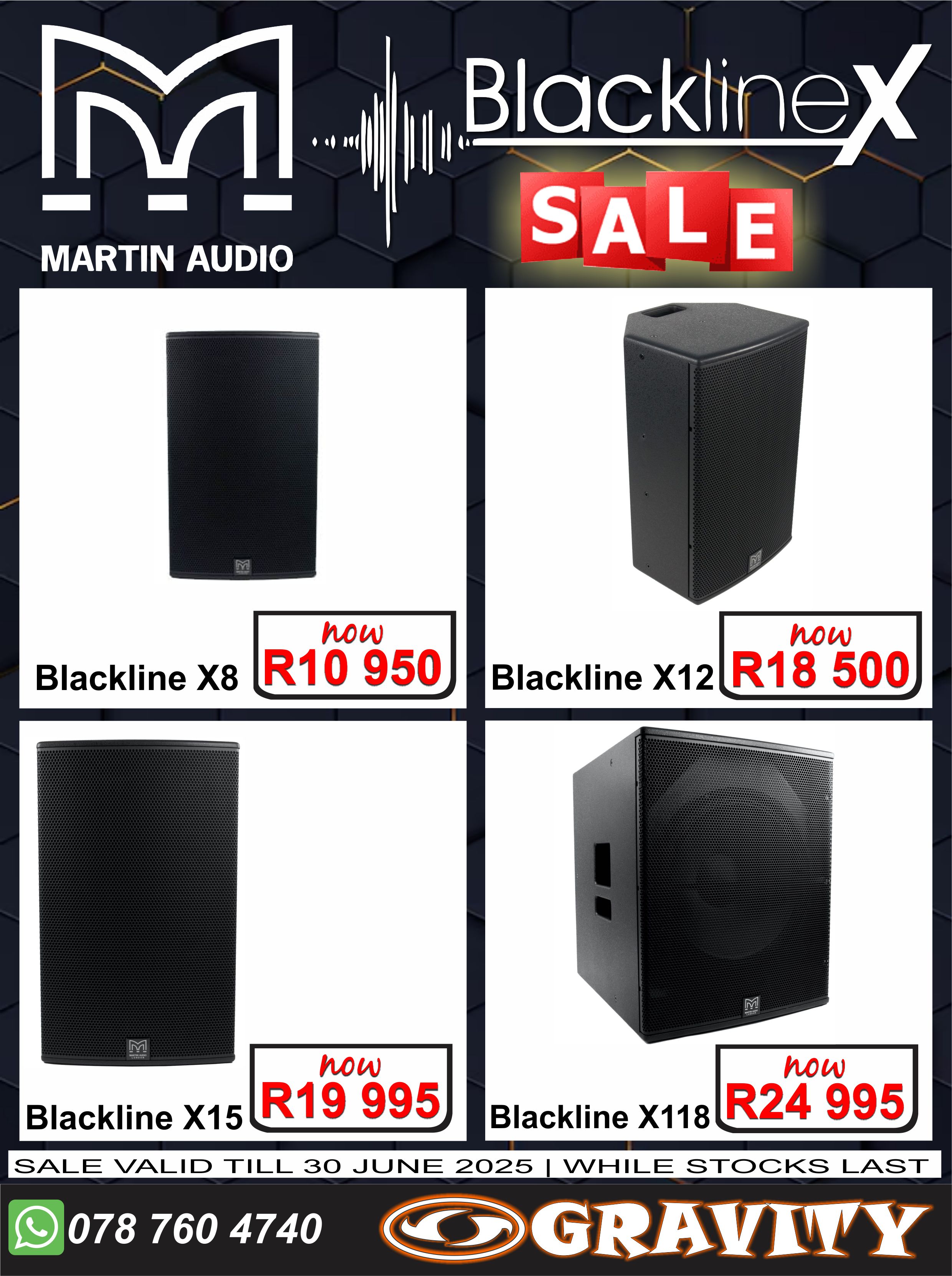 Martin Audio Durban Gravity | Martin Audio Blackline 