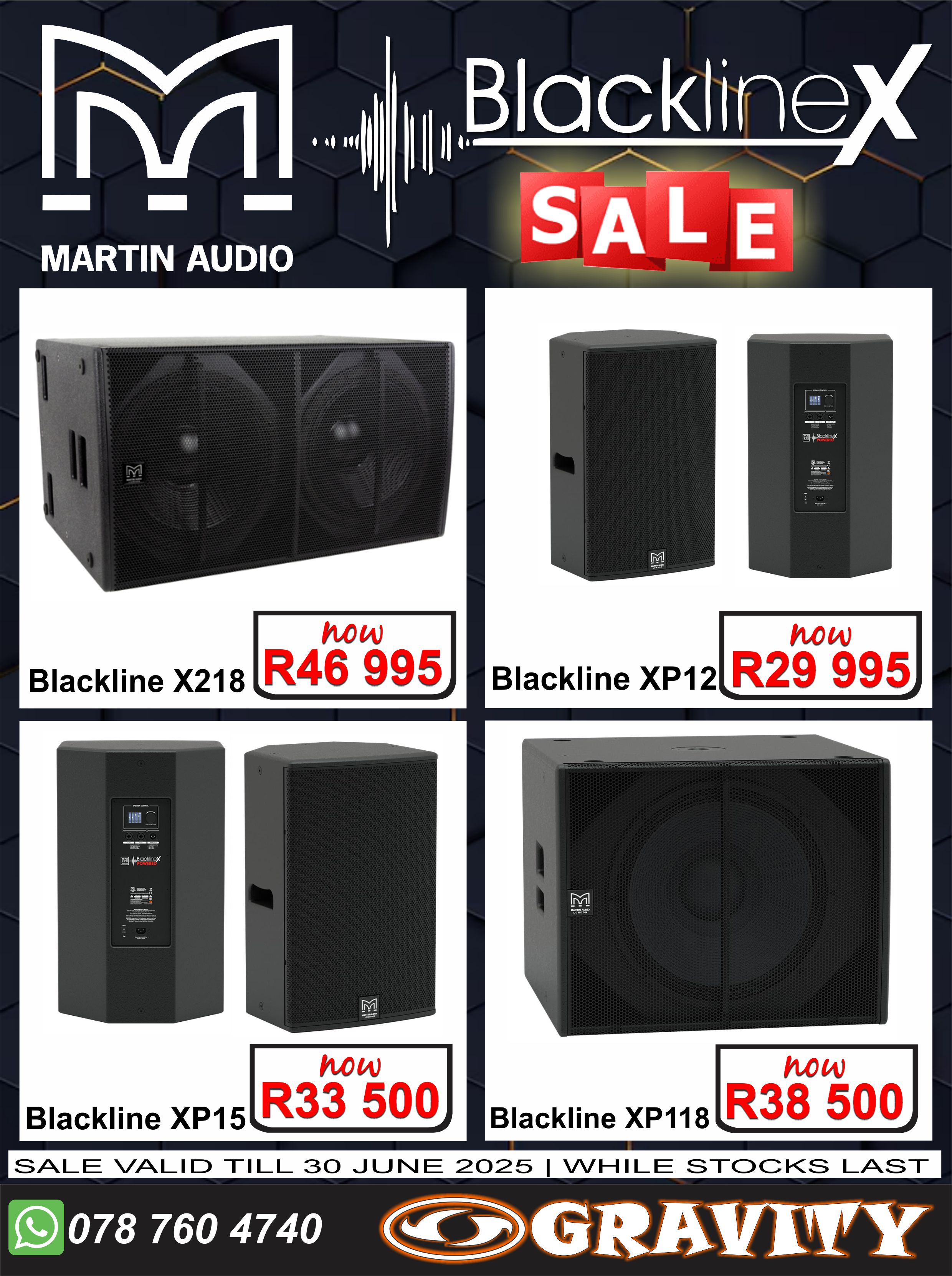 Martin Audio Durban Gravity | Martin Audio Blackline 