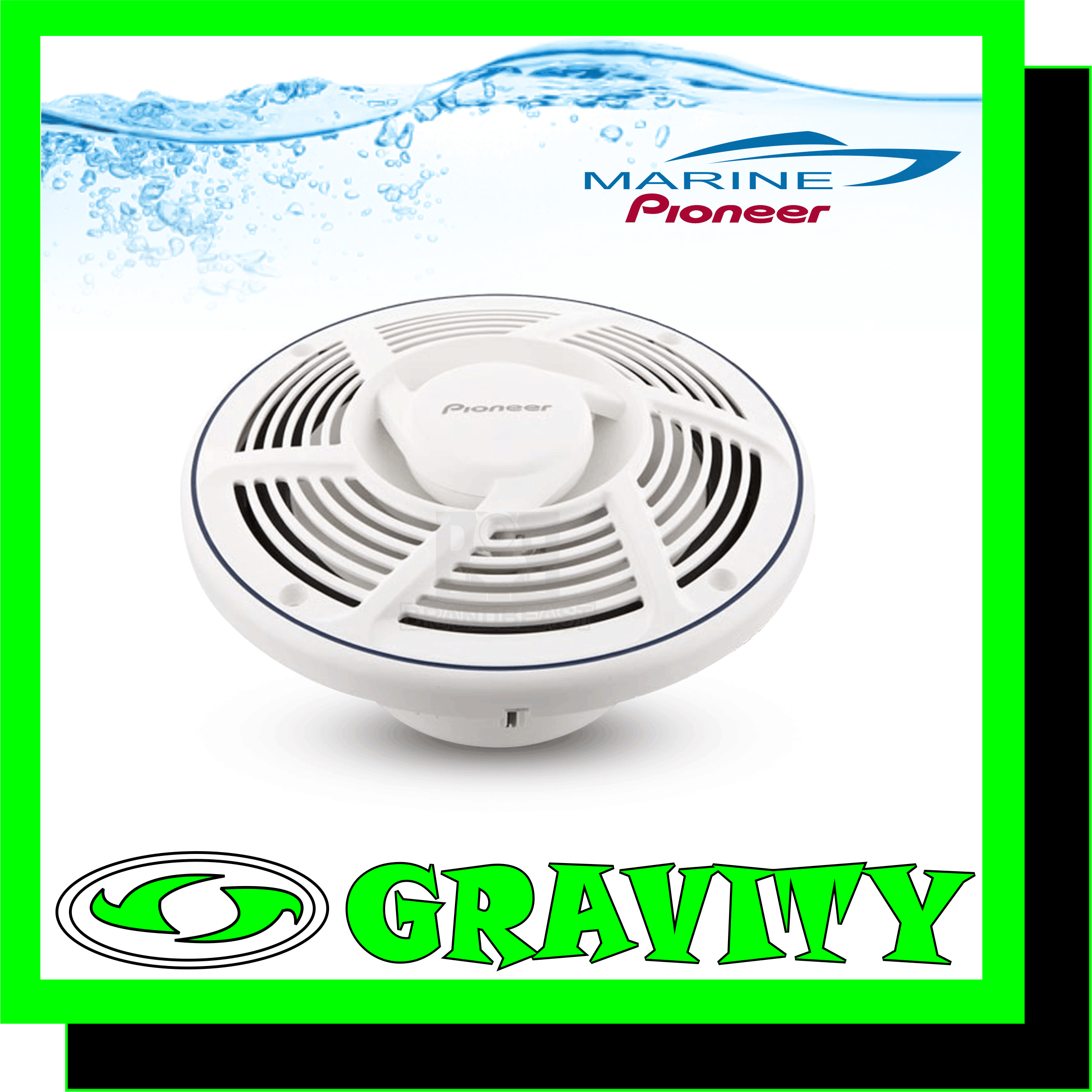 TS-MR2040 Nautica Series 8'' Marine-Use 2-Way Speaker with 200 Watts Maximum Power  40 Watts Nominal  Power Water-Resistant IMPP Composite Cone Woofer 