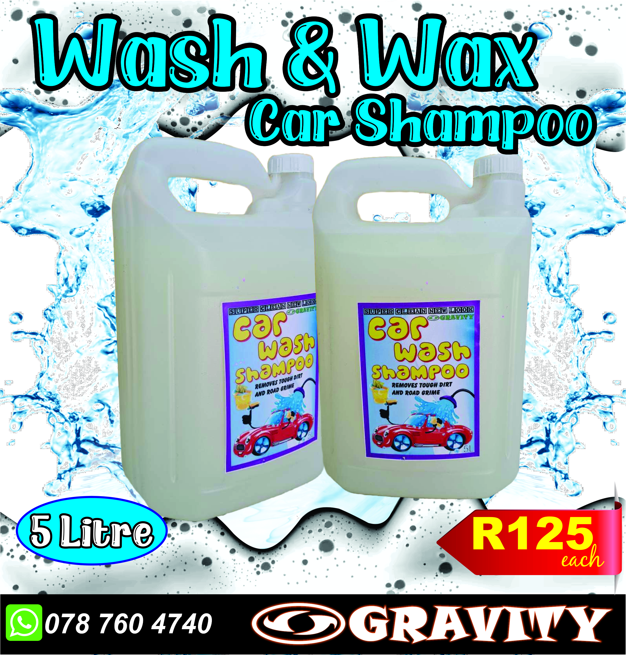 car wash and wax | car shampoo gravity durban