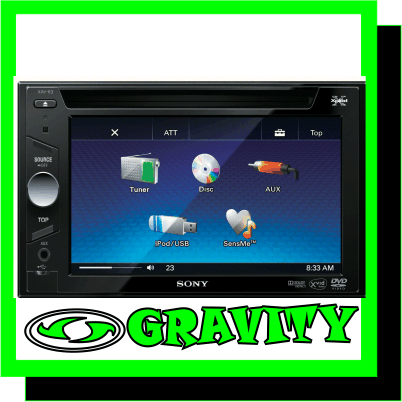 car audio sony double din dvd player at gravity audio 0315072463