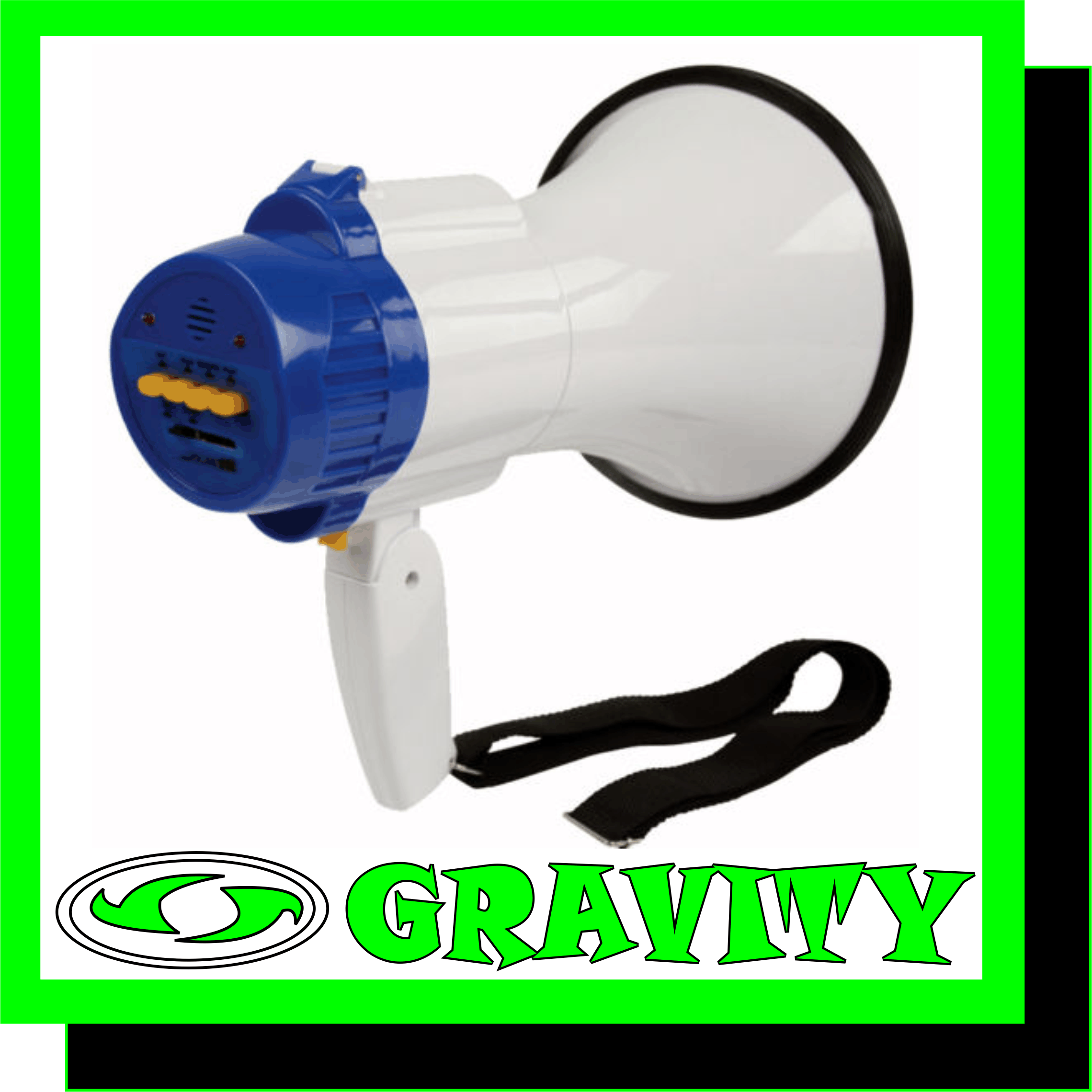 -10w Megaphone  -Hand held /Pistol grip  -Outdoor range of 300m  -Talk /Record Function  -Siren to get attention fast and talk function  -With Rechargeable Battery 