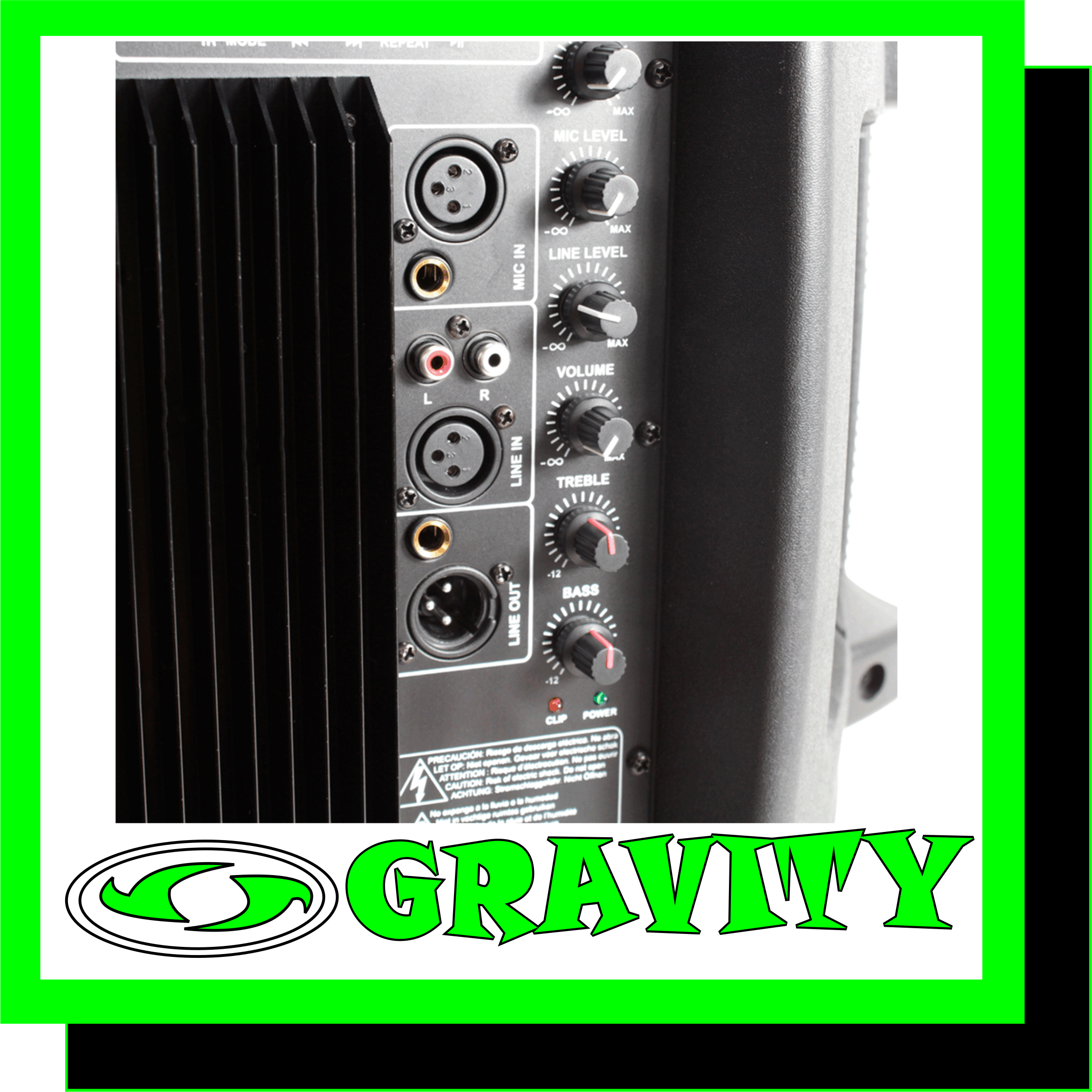 15inch vonyx powered speaker built in amplifier 800w speaker abs cabinet gravity audio 0315072463